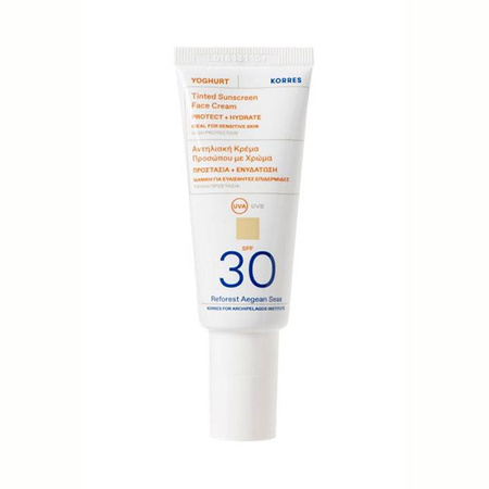 Korres Yoghurt Tinted Sunscreen Face Cream SPF 30