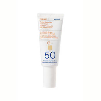 Korres Yoghurt Tinted Sunscreen Face Cream SPF 50